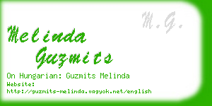 melinda guzmits business card